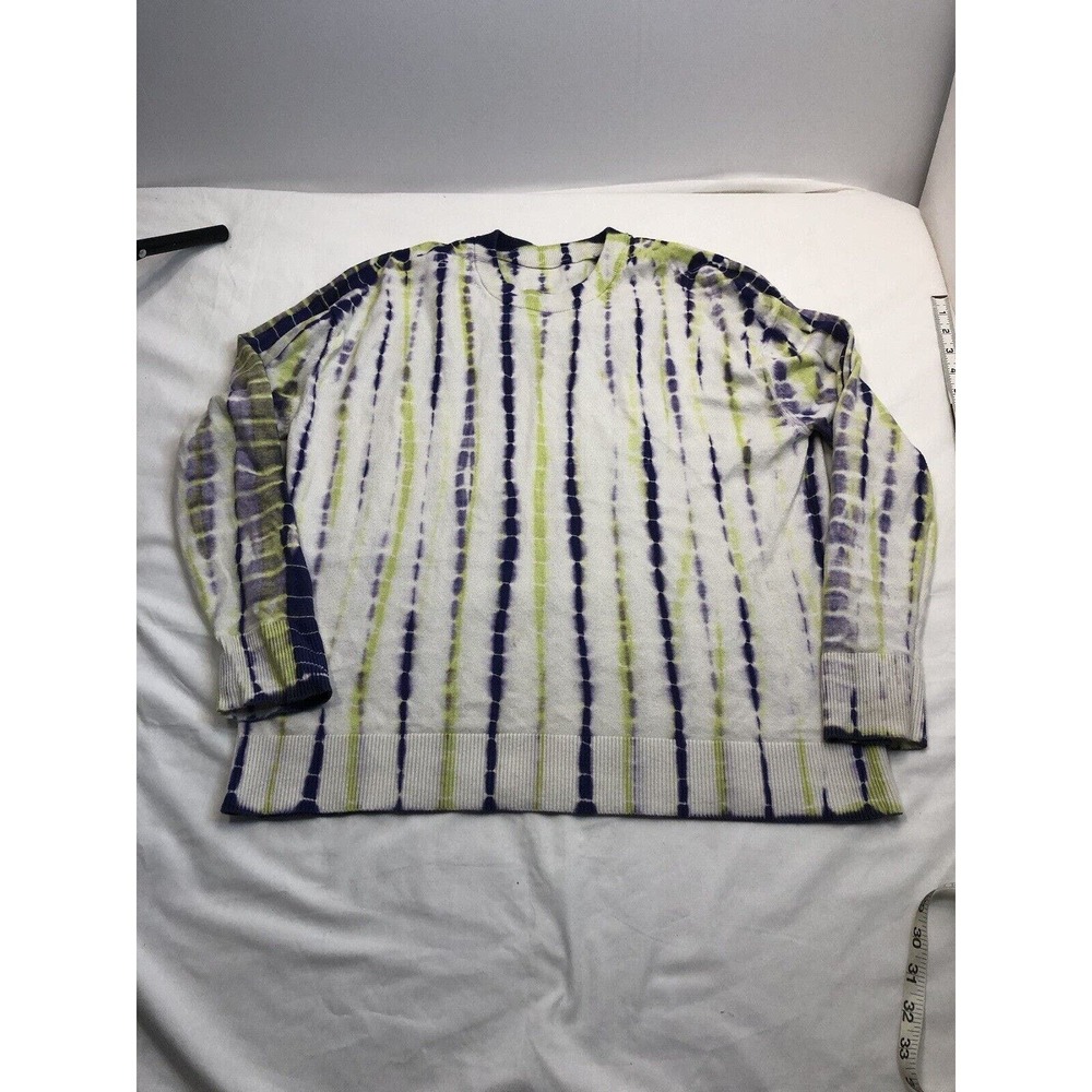 Lululemon Sweater Womens 4 White Purple Outdoor Workout Yoga Sweatshirt Tie Dye
